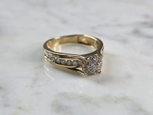Load image into Gallery viewer, Womens Vintage Estate 14K Yellow Gold Diamond Ring 4.5g E1604