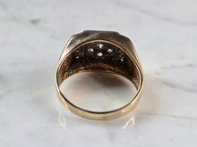 Load image into Gallery viewer, Mens Vintage Estate 14K Yellow Gold Diamond Ring 9.3g E1607
