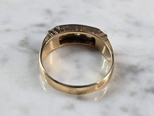 Load image into Gallery viewer, Mens Vintage Estate 14K Yellow Gold Diamond Ring 6.7g E1610