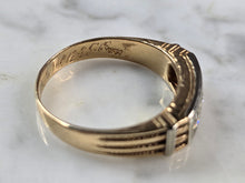 Load image into Gallery viewer, Mens Vintage Estate 14K Yellow Gold Diamond Ring 6.7g E1610
