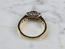 Load image into Gallery viewer, Womens Vintage Estate 14K Yellow Gold Salt &amp; Pepper Diamond Ring 2.8g #E1611