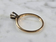 Load image into Gallery viewer, Womens Vintage Estate 14k Gold Diamond Engagement Ring 1.5g E1612