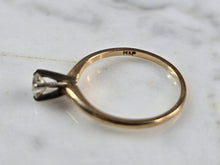 Load image into Gallery viewer, Womens Vintage Estate 14k Gold Diamond Engagement Ring 1.5g E1612