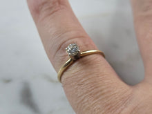 Load image into Gallery viewer, Womens Vintage Estate 14k Gold Diamond Engagement Ring 1.5g E1612