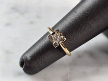 Load image into Gallery viewer, Womens Vintage Estate 14k Gold Diamond Engagement Ring 2.5g E1615