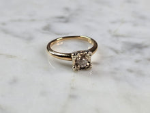 Load image into Gallery viewer, Womens Vintage Estate 14k Gold Diamond Engagement Ring 2.5g E1615