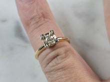 Load image into Gallery viewer, Womens Vintage Estate 14k Gold Diamond Engagement Ring 2.5g E1615