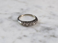 Load image into Gallery viewer, Womens Vintage Estate 14K White Gold Diamond Ring, 2.3g E1616