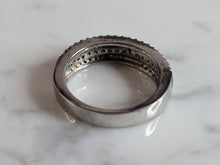Load image into Gallery viewer, Womens Estate Sterling Silver CZ Ring 4.2g E1618