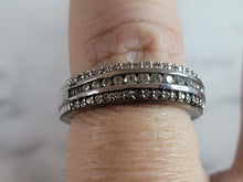 Load image into Gallery viewer, Womens Estate Sterling Silver CZ Ring 4.2g E1618