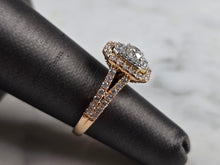 Load image into Gallery viewer, Womens Vintage Estate 14K Rose Gold Diamond Ring 4.8g E1620