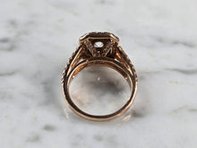 Load image into Gallery viewer, Womens Vintage Estate 14K Rose Gold Diamond Ring 4.8g E1620