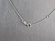 Load image into Gallery viewer, Womens Vintage Estate 10k White Gold Diamond Heart Pendant Necklace 1.9g  E1623