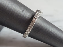 Load image into Gallery viewer, Womens Estate Sterling Silver CZ Spacer Ring 2.6g E1625