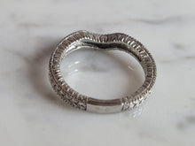 Load image into Gallery viewer, Womens Estate Sterling Silver CZ Spacer Ring 2.6g E1625