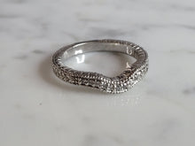 Load image into Gallery viewer, Womens Estate Sterling Silver CZ Spacer Ring 2.6g E1625