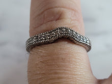 Load image into Gallery viewer, Womens Estate Sterling Silver CZ Spacer Ring 2.6g E1625