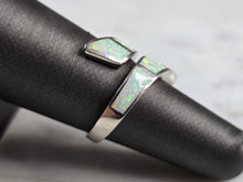 Load image into Gallery viewer, Womens Sterling Silver Modernist Opal Spiral Ring 4.7g E1628