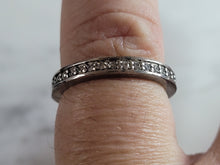 Load image into Gallery viewer, Womens Estate Sterling Silver CZ Ring 2.4g E1629