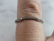 Load image into Gallery viewer, Womens Estate Sterling Silver CZ Spacer Ring 1.1g E1630