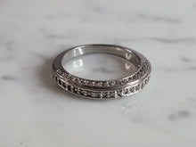 Load image into Gallery viewer, Womens Estate Sterling Silver CZ Ring 2.7g E1631