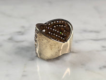 Load image into Gallery viewer, Womens Vintage Estate Sterling Silver Gold Tone CZ Ring 10.3g E1633
