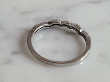 Load image into Gallery viewer, Womens Estate Sterling Silver CZ Spacer Ring 1.0g E1637