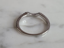 Load image into Gallery viewer, Womens Estate Sterling Silver CZ Spacer Ring 1.4g E1640