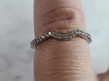 Load image into Gallery viewer, Womens Estate Sterling Silver CZ Spacer Ring 1.4g E1640