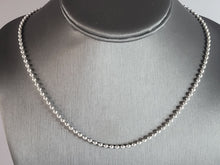 Load image into Gallery viewer, Womens Vintage Estate Sterling Silver Italian Beaded Necklace 10.8g E1642