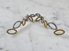 Load image into Gallery viewer, Womens Vintage Estate Sterling Silver Modernist Earrings 6.3g E1648