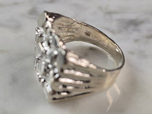 Load image into Gallery viewer, Mens Vintage Estate Sterling Silver Nugget Style Ring 8.9g E1669