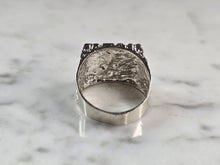 Load image into Gallery viewer, Mens Vintage Estate Sterling Silver Nugget Style Ring 5.3g E1670