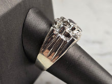 Load image into Gallery viewer, Mens Vintage Estate Sterling Silver Nugget Style Ring 8.9g E1671