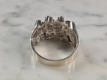 Load image into Gallery viewer, Mens Vintage Estate Sterling Silver Nugget Style Ring 8.9g E1671