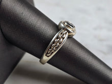 Load image into Gallery viewer, Womens Vintage Estate Sterling Silver Onyx Stone Ring 5.5g E1679