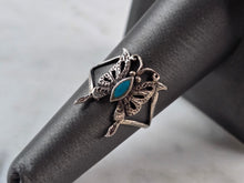Load image into Gallery viewer, Womens Vintage Estate Sterling Silver Butterfly Ring 1.5g E1680