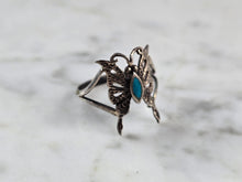 Load image into Gallery viewer, Womens Vintage Estate Sterling Silver Butterfly Ring 1.5g E1680