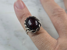 Load image into Gallery viewer, Womens Vintage Estate Sterling Silver Modernist Citrine Ring 4.2g #E1681
