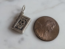 Load image into Gallery viewer, Vintage Sterling Silver Jewish Judaica Hebrew Torah Charm Pendant 3.0g E1683