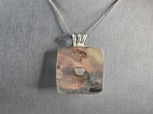 Load image into Gallery viewer, Womens Vintage Estate Sterling Silver Modernist Pendant Necklace 27.3g E1688