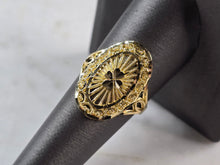 Load image into Gallery viewer, Womens 10K Yellow Gold Modernist Filigree Ring 2.3g E1691