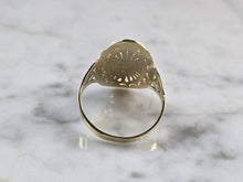 Load image into Gallery viewer, Womens 10K Yellow Gold Modernist Filigree Ring 2.3g E1691