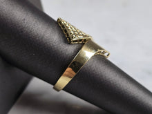 Load image into Gallery viewer, Womens 10K Yellow Gold Modernist Filigree Ring 2.3g E1692