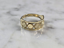 Load image into Gallery viewer, Womens 10K Yellow Gold Modernist Filigree Ring 1.7g E1693