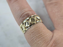 Load image into Gallery viewer, Womens 10K Yellow Gold Modernist Filigree Ring 1.7g E1693
