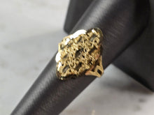 Load image into Gallery viewer, Womens 10K Yellow Gold Modernist Filigree Ring 1.8g E1697