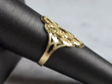 Load image into Gallery viewer, Womens 10K Yellow Gold Modernist Filigree Ring 1.8g E1697