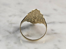 Load image into Gallery viewer, Womens 10K Yellow Gold Modernist Filigree Ring 1.8g E1697