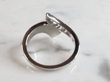 Load image into Gallery viewer, Womens Estate Sterling Silver Modernist Blue Opal Ring 3.5g E1708